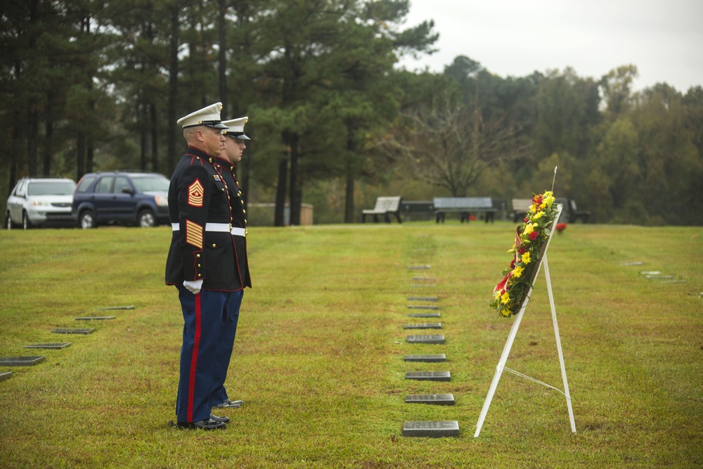 Sgt. Maj. McHugh Wreath-Laying Ceremony