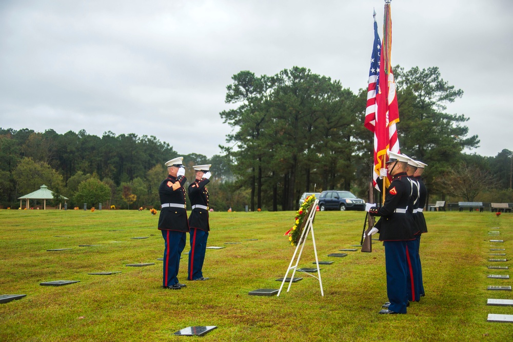 Sgt. Maj. McHugh Wreath-Laying Ceremony