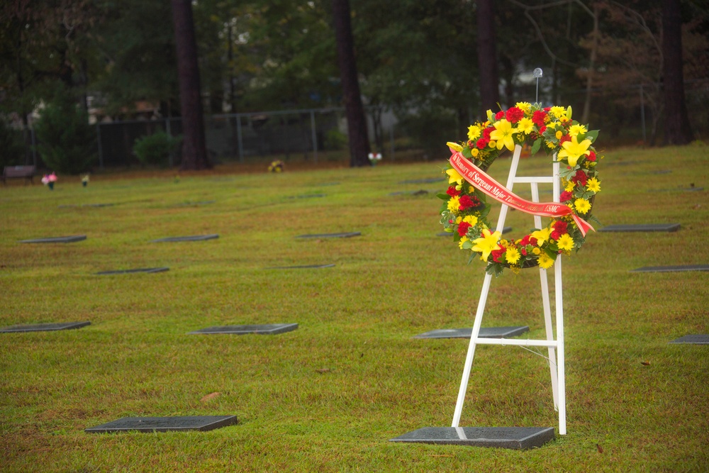 Sgt. Maj. McHugh Wreath-Laying Ceremony