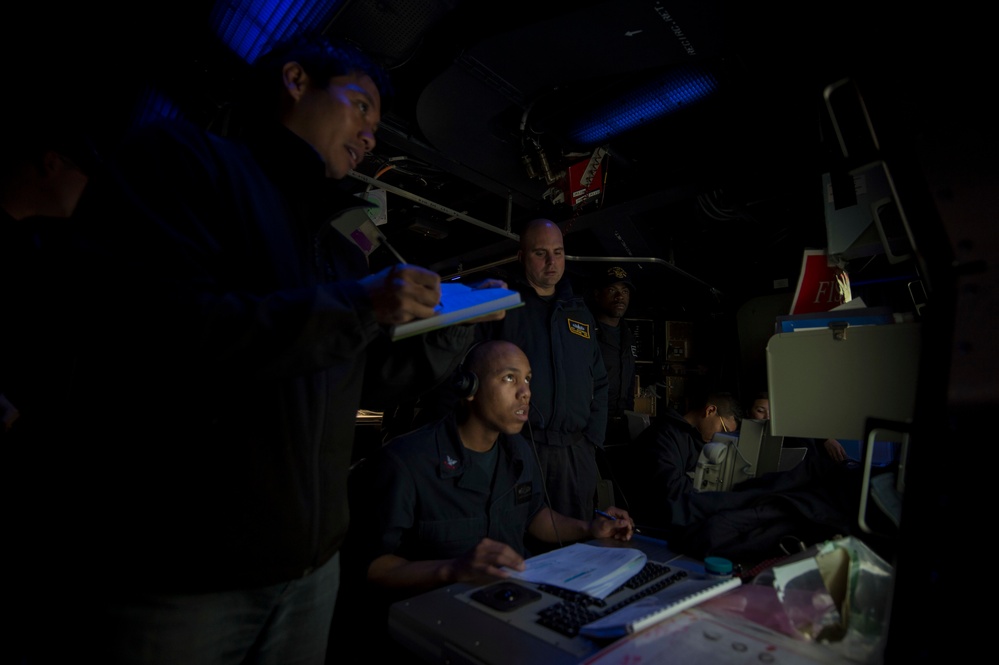 USS Spruance conducts qualifications