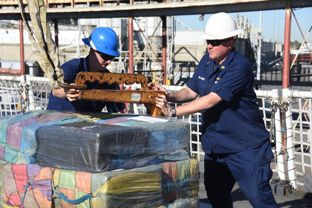 Coast Guard offloads more than 25 tons of cocaine