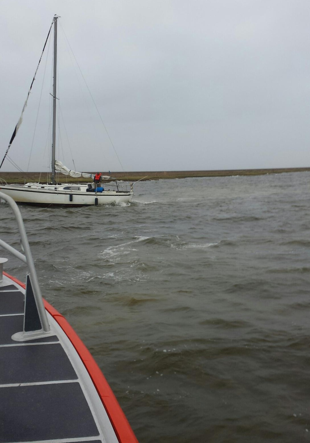 Coast Guard rescues man from sailboat aground on Raccoon Island, NC