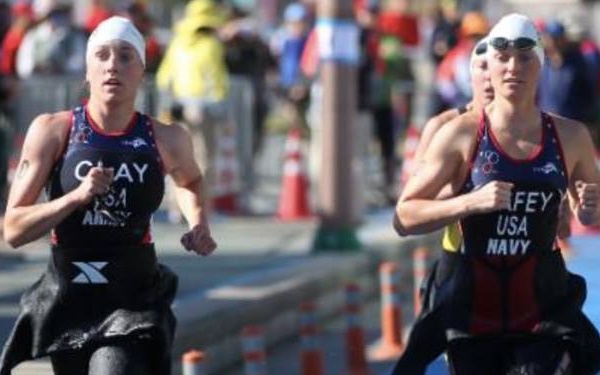 Artillery officer competes in international military triathlon