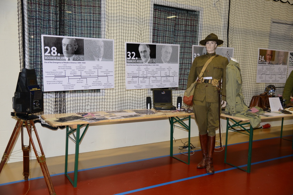 Veterants' tribute in Community Activity Center, Chievres Air Base