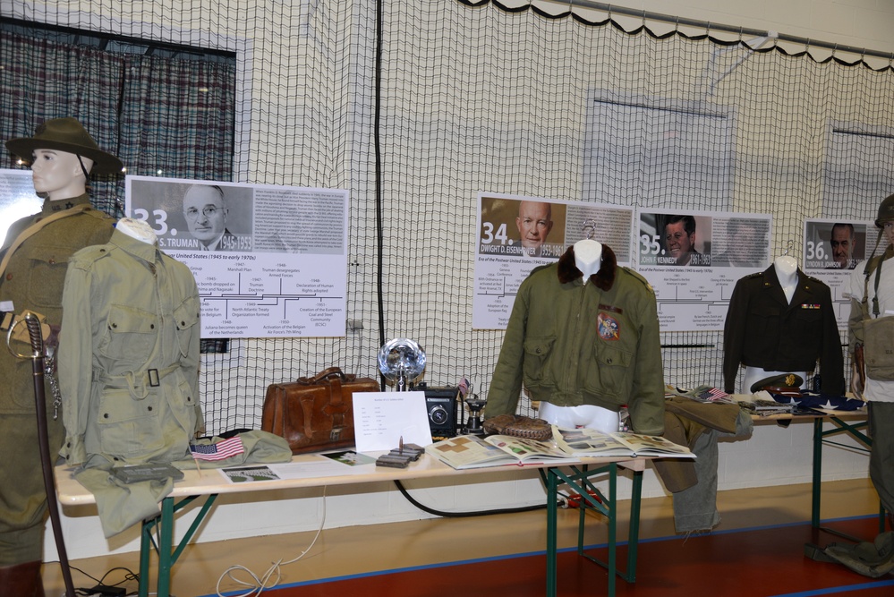 Veterants' tribute in Community Activity Center, Chievres Air Base