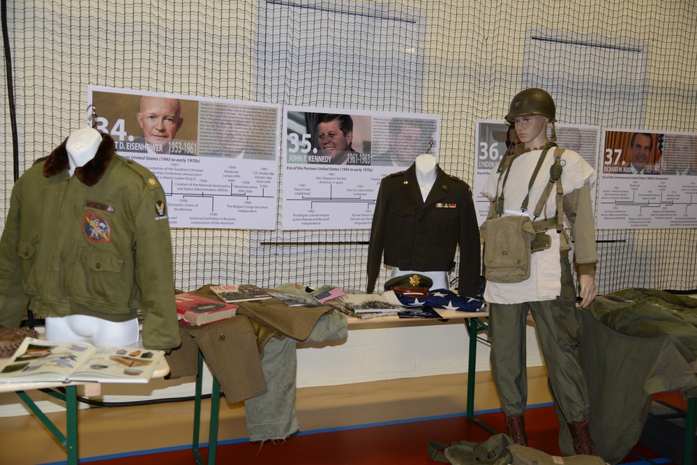 Veterants' tribute in Community Activity Center, Chievres Air Base