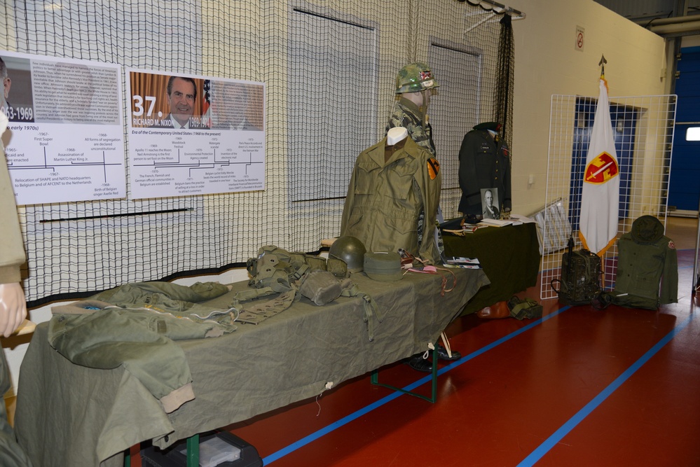 Veterants' tribute in Community Activity Center, Chievres Air Base