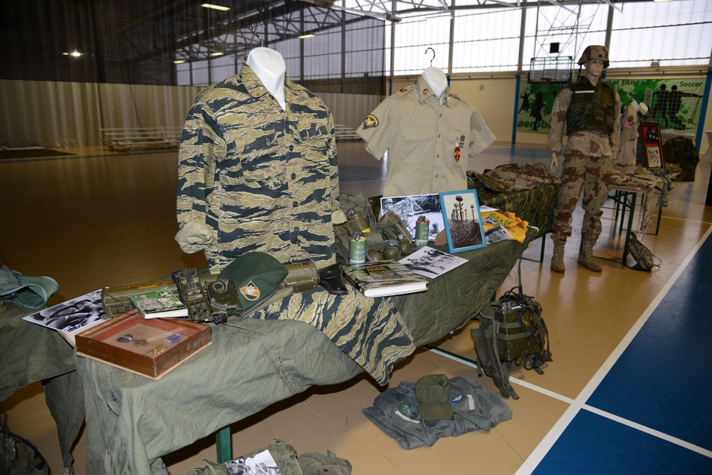 Veterants' tribute in Community Activity Center, Chievres Air Base