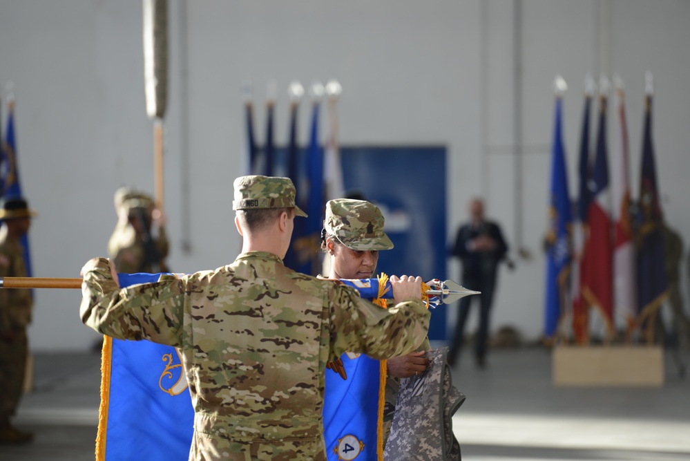 The 4th Battalion, 3rd Aviation Regiment transfer of authority ceremony