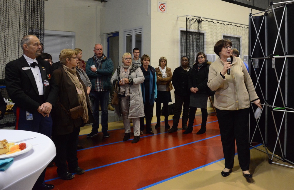 Veterants' tribute in Community Activity Center, Chievres Air Base