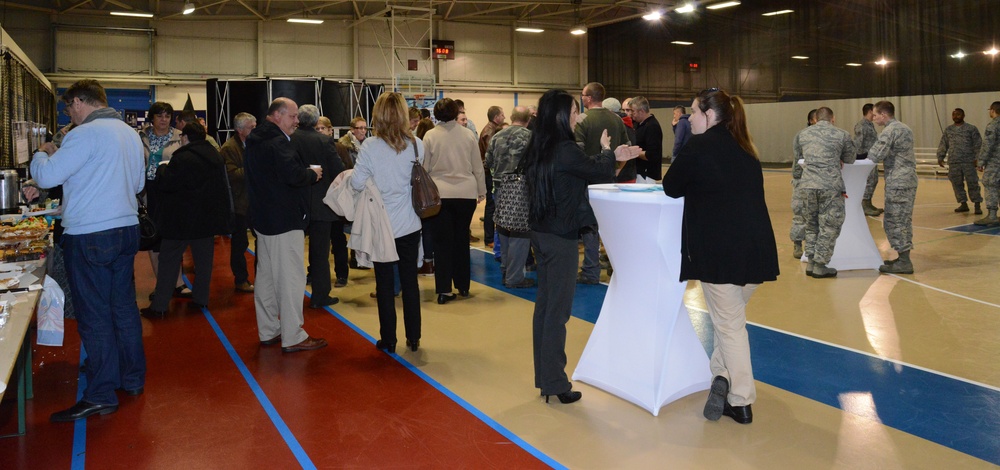 Veterants' tribute in Community Activity Center, Chievres Air Base