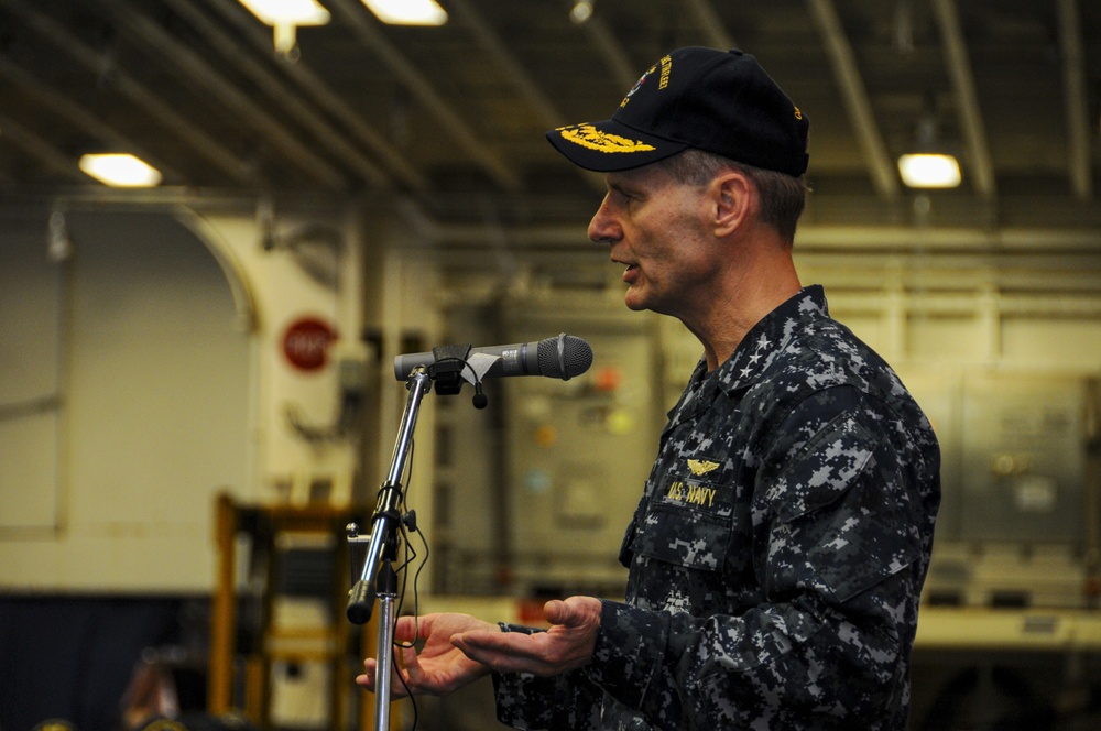 C7F visits USS Bonhomme Richard