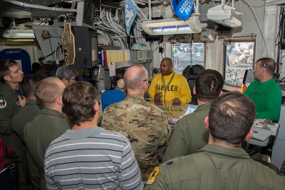 USS Ronald Reagan action