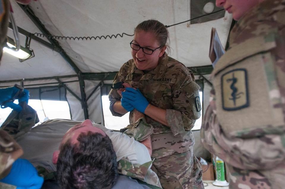 30th MED BDE synchronizes medical efforts with NATO allies at TJ15 for 82nd ABN DIV jump