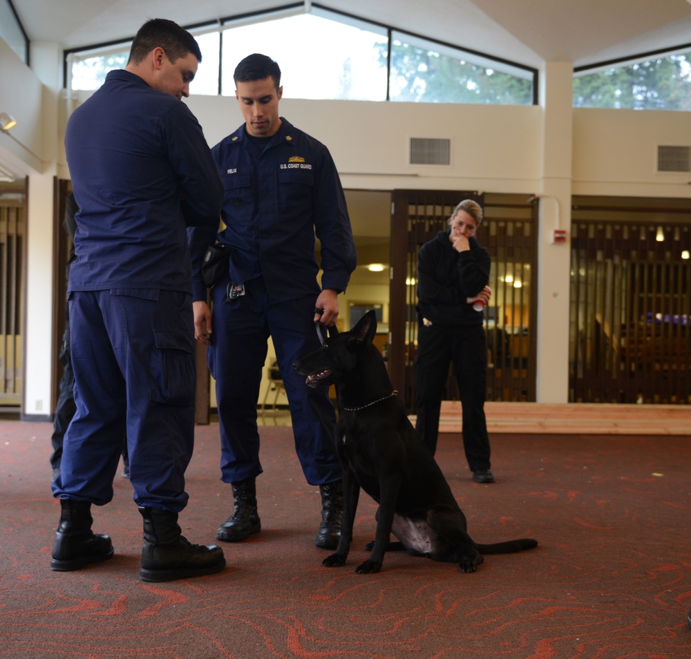 Coast Guard participates in multi-agency, scenario-based canine explosives detection training