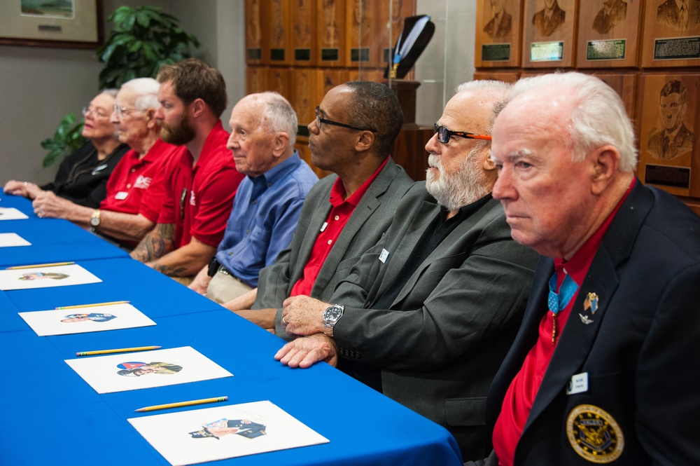 SOC members meet 2015 Eagles