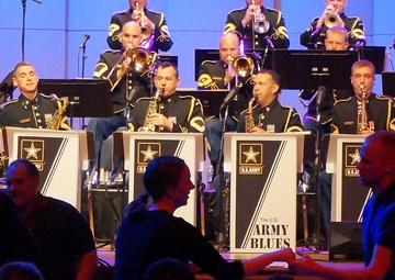 Veterans, families swing dance at US Army Blues performance