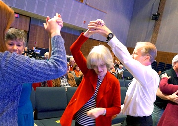 Veterans, families swing dance at US Army Blues performance