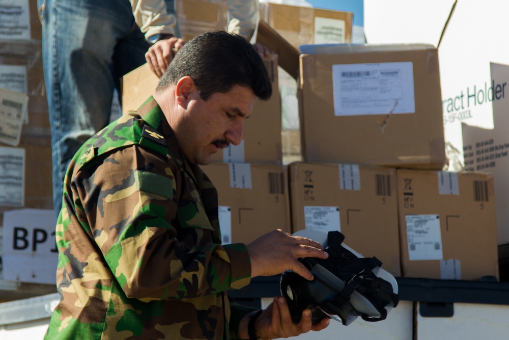 Munitions delivery near Erbil, Iraq