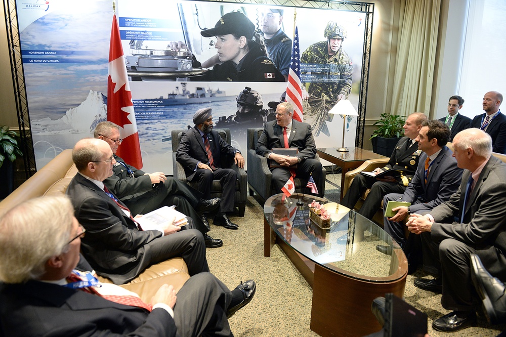 DSD met with Canadian MND Harjit Sajjan at the International Security Forum