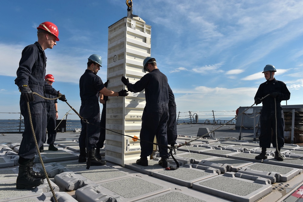 USS Lassen ordnance handling