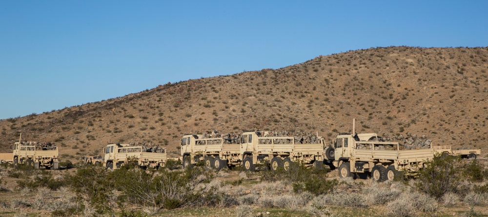 Soldiers assault an enemy stronghold in California