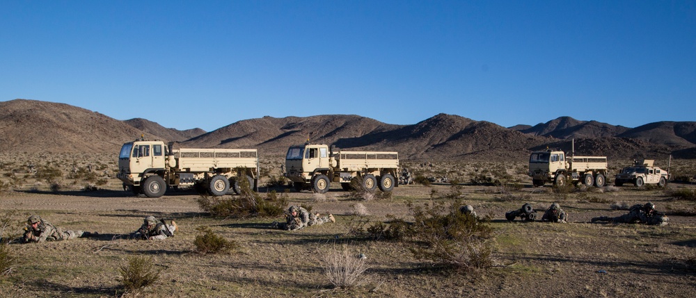 Soldiers assault an enemy stronghold in California