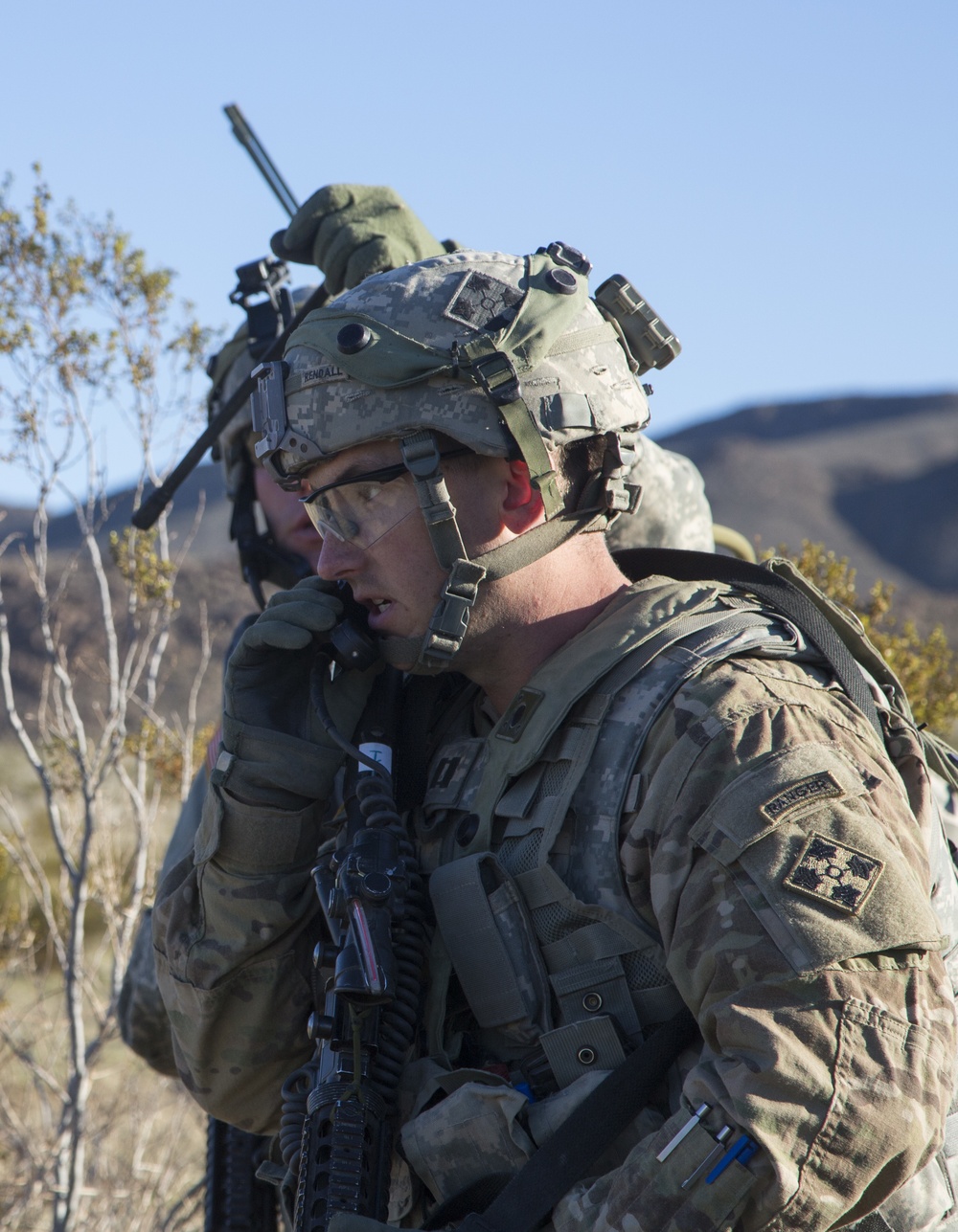 Soldiers assault an enemy stronghold in California