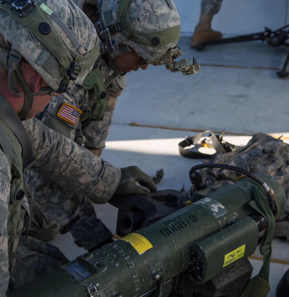 Soldiers assault an enemy stronghold in California