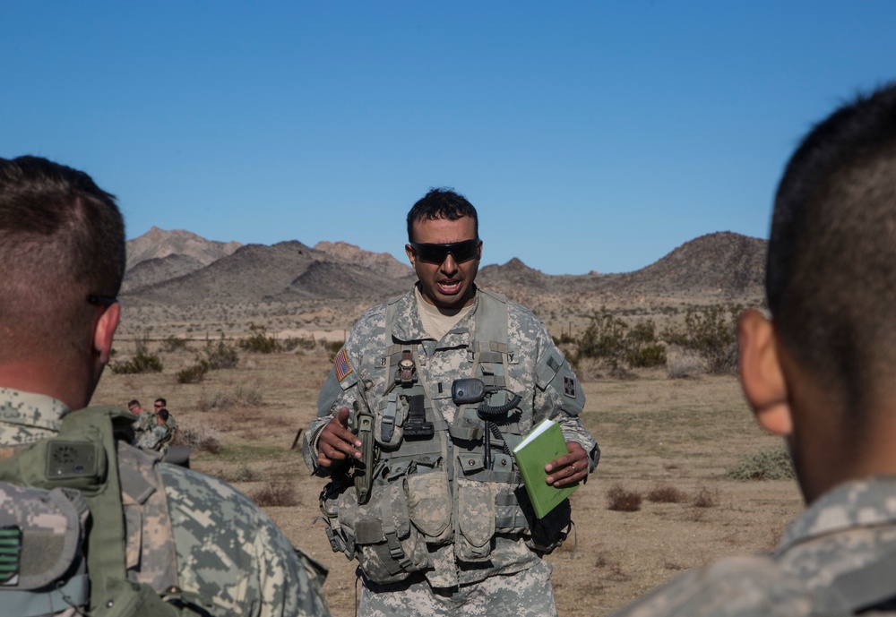 Soldiers assault an enemy stronghold in California