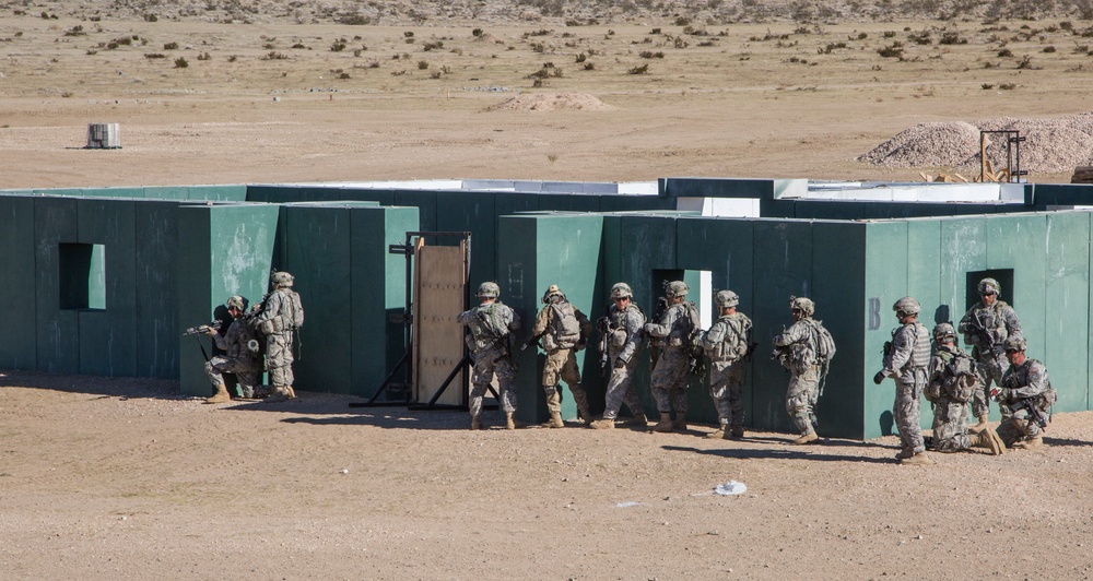 Infantry Soldiers engage enemies in California