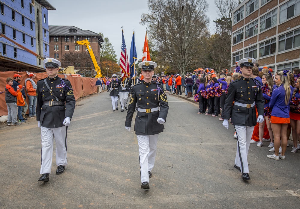 ROTC leads the parade