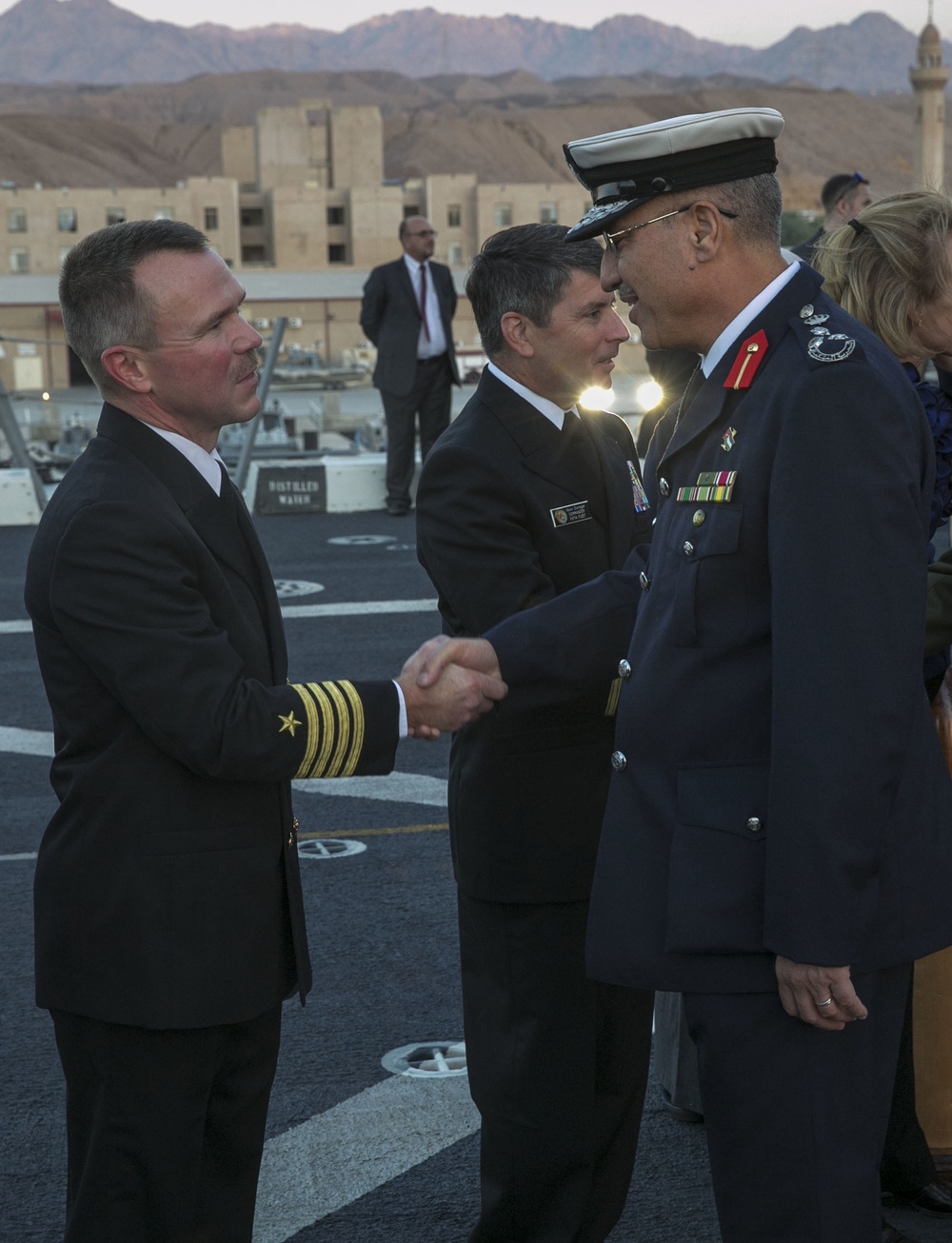 USS Arlington reception for Jordanian Navy