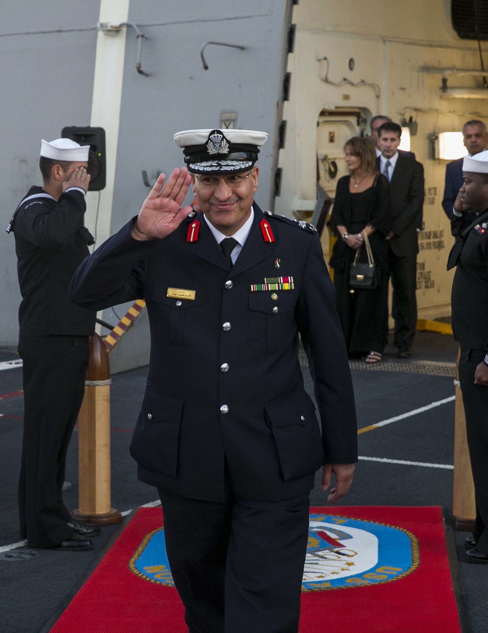 USS Arlington reception for Jordanian Navy