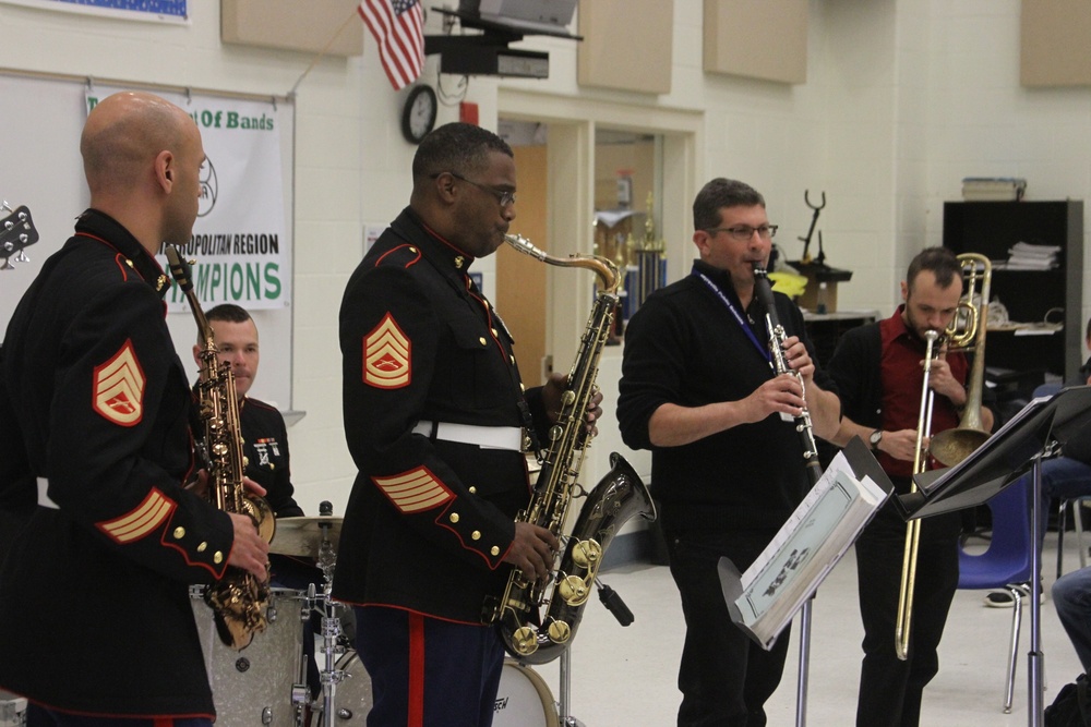 Parris Island Jazz Combo performs for Daniel Pearl World Music Days, New Jersey High Schools