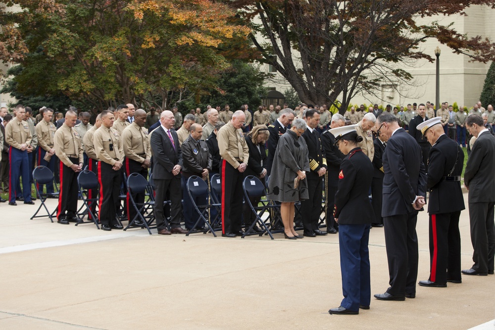 240th Marine Corps Birthday Cake Cutting Ceremony