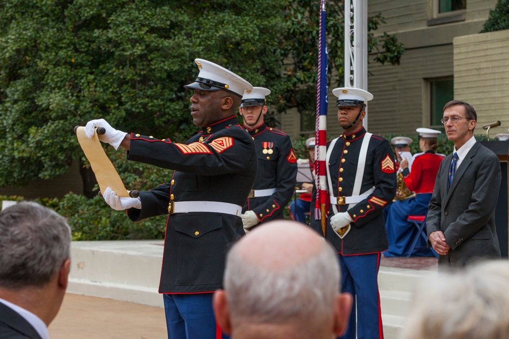 240th Marine Corps Birthday Cake Cutting Ceremony