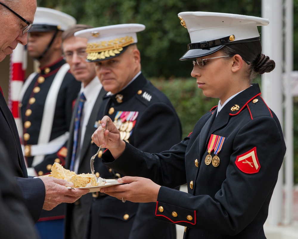 240th Marine Corps Birthday Cake Cutting Ceremony