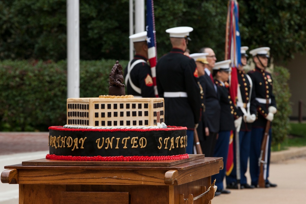 240th Marine Corps Birthday Cake Cutting Ceremony