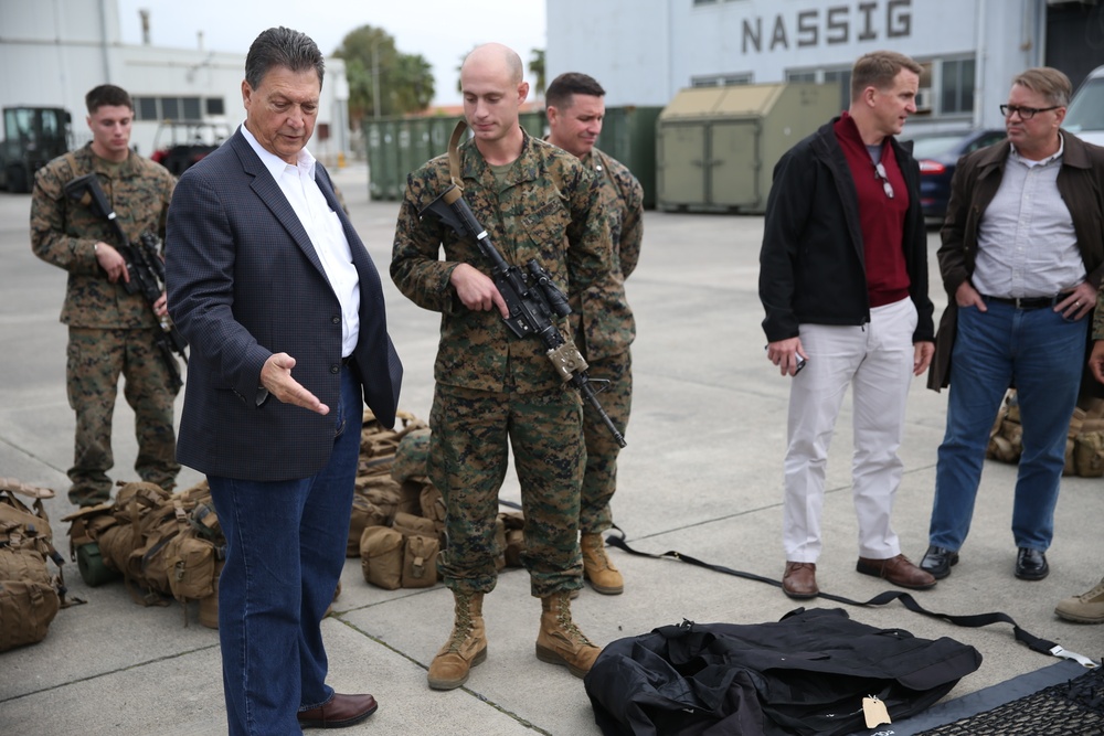 U.S. Representative visits SPMAGTF-CR-AF in NAS Sigonella, Italy