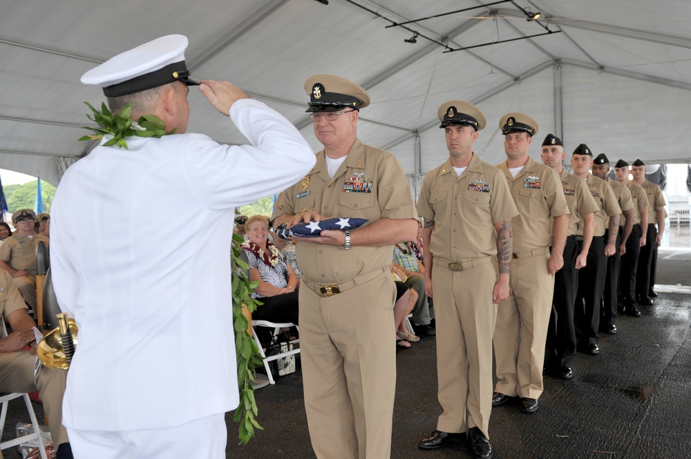 JBPHH CMC retires aboard Battleship Missouri Memorial