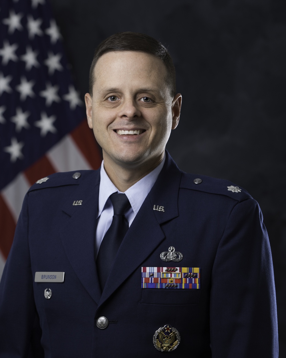 Official portrait of Lt. Col. Corey Brunson, US Air Force