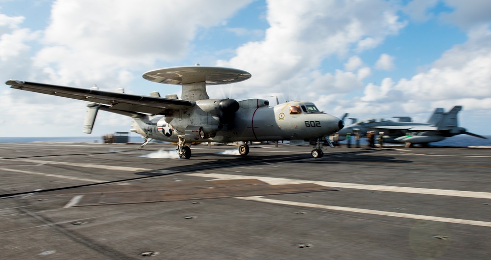 USS Ronald Reagan action