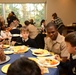 Sailors visit elementary school for Thanksgiving meal