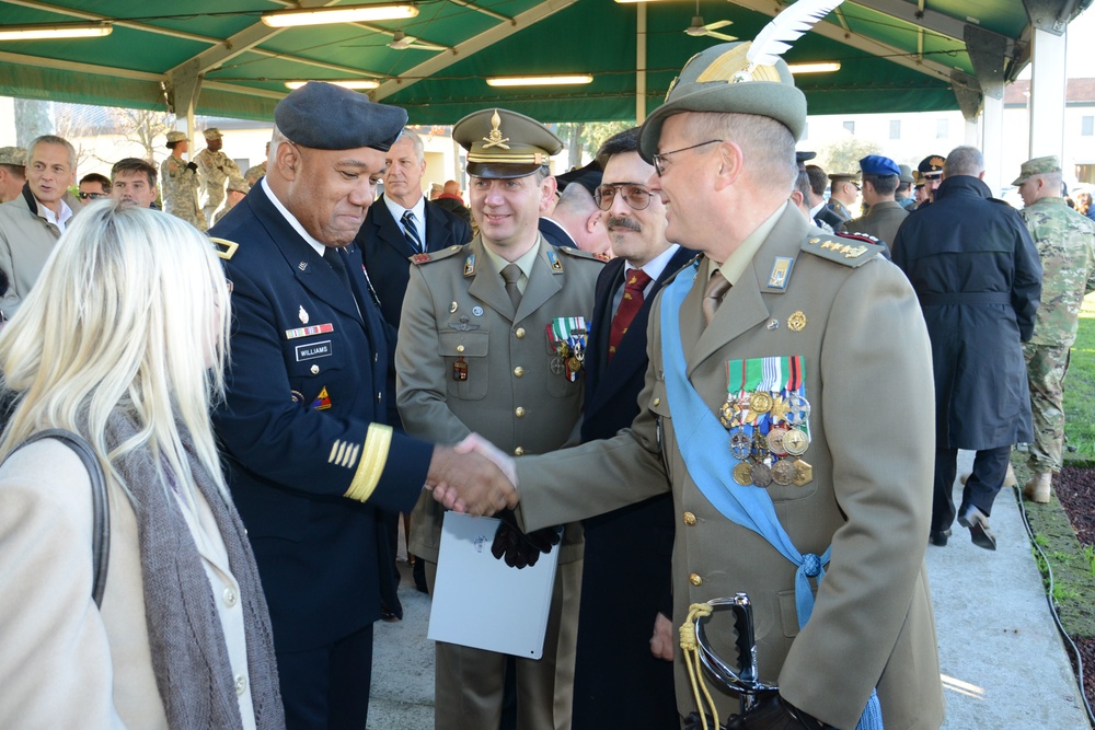 Col. Edoardo Maggian farewell ceremony