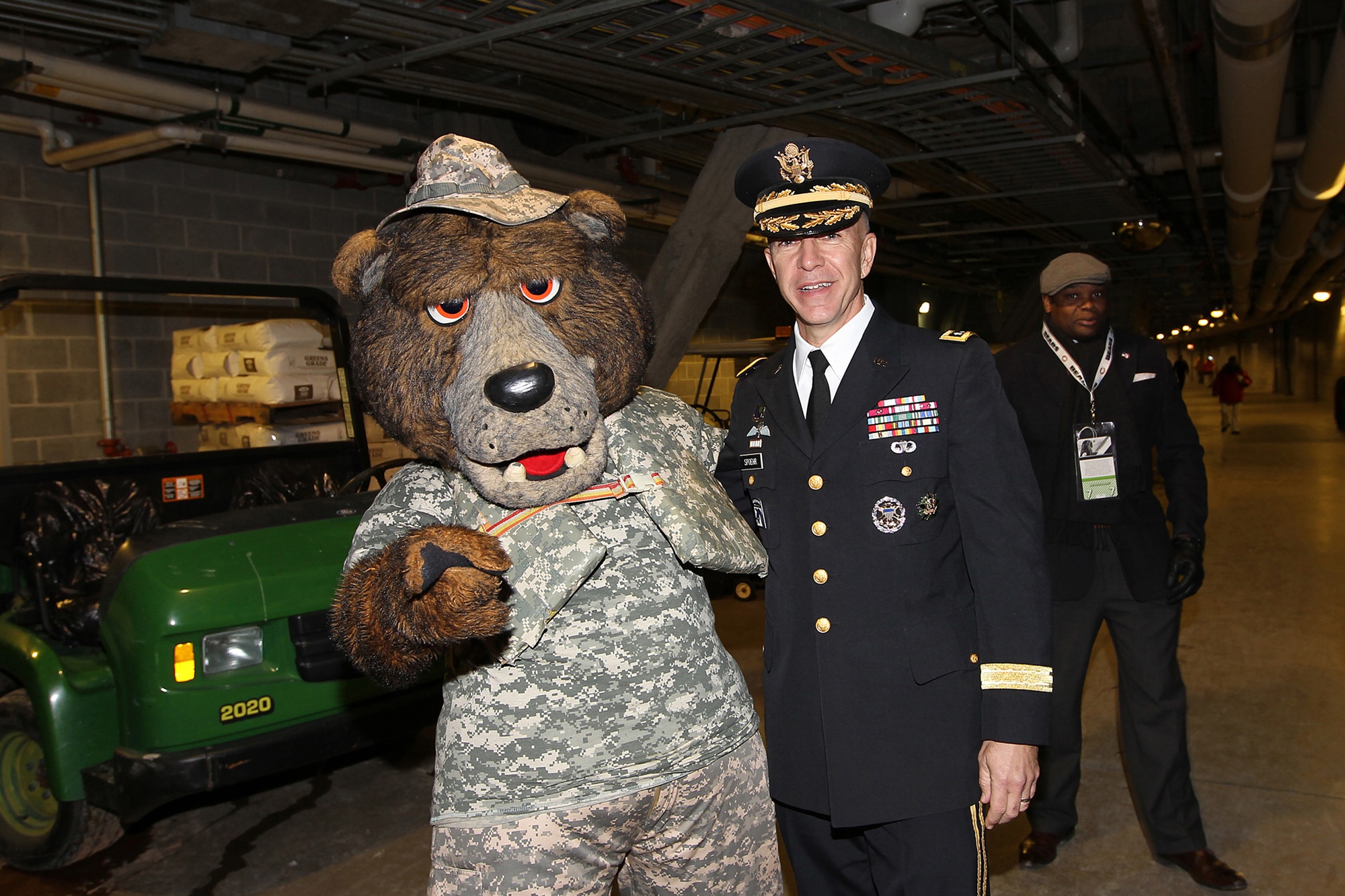 Big Red One Soldiers Reenlist at Chicago Bears Veterans Day game