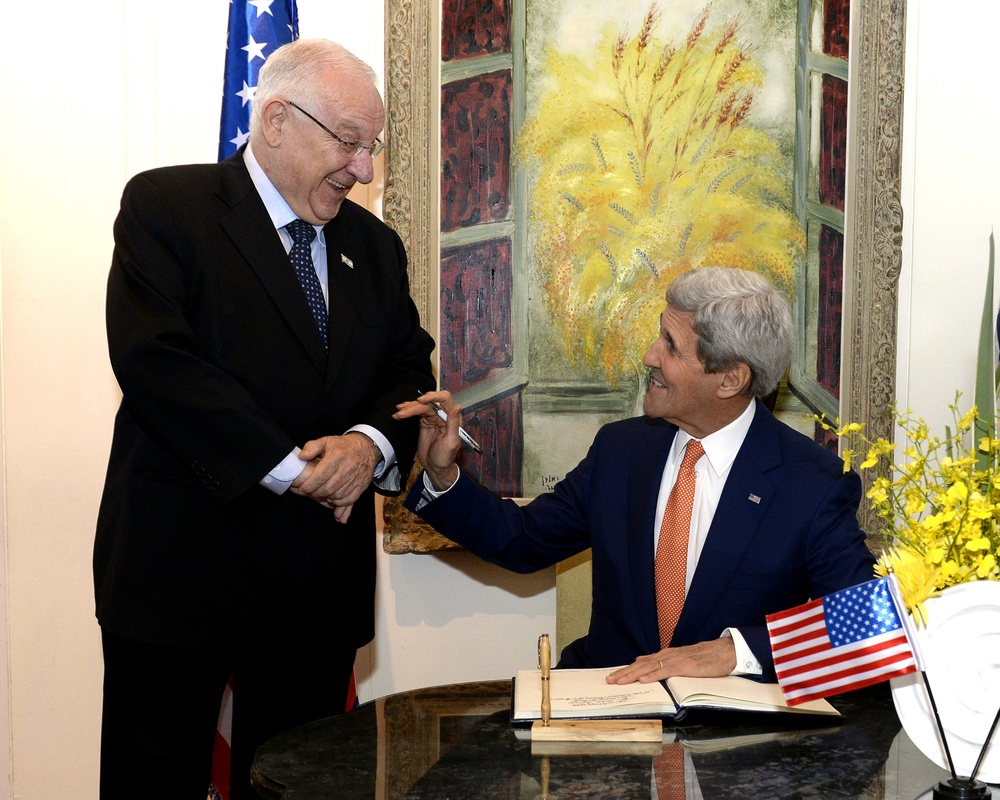 Secretary Kerry meets Israeli President Rivlin