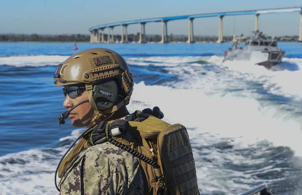 Coastal Riverine Squadron Three conducts training in the San Diego area