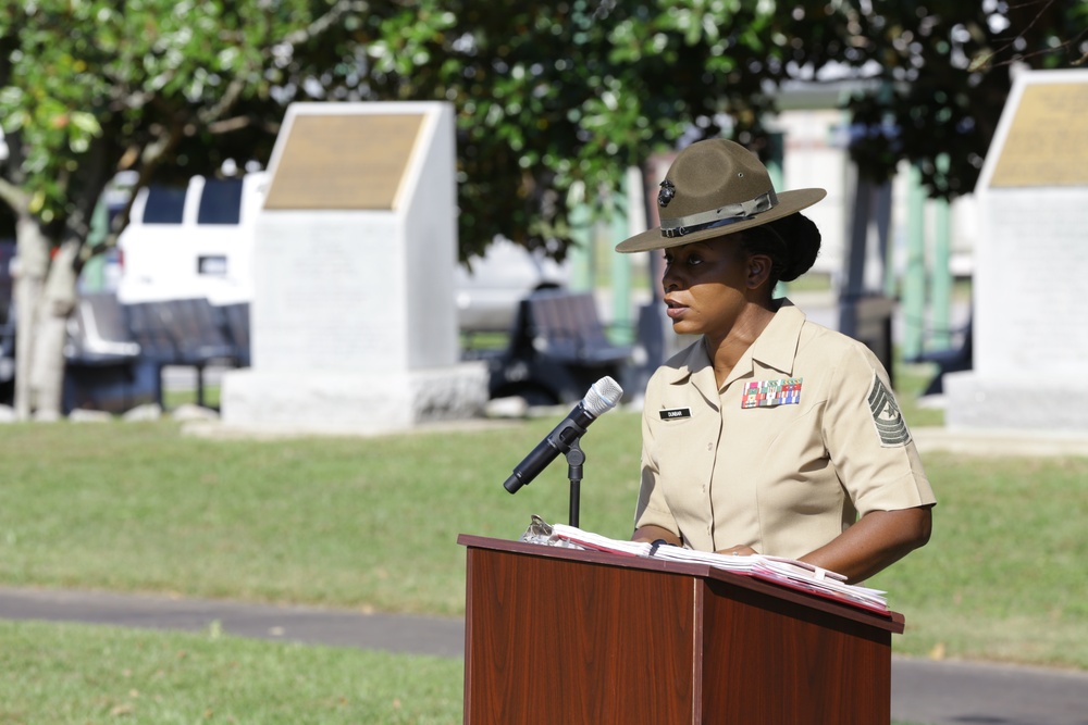 Rededication of Molly Marine Statue