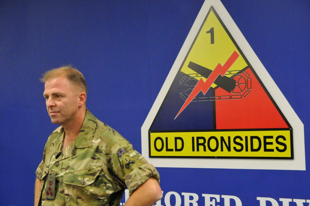 1st AD welcomes British brigadier general as deputy commanding general